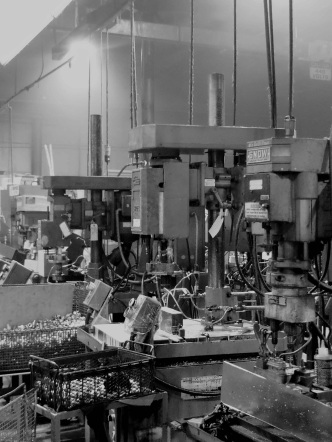 Tapping machines at Shawnee Specialties