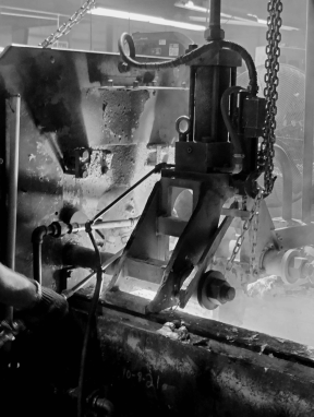Torch work on a casting at Shawnee Specialties