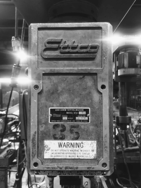 Ettco tapping machine at Shawnee Specialties