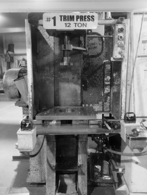 12 ton trim press at Shawnee Specialties