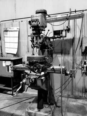 Bridgeport mill in the Shawnee Specialties toolroom