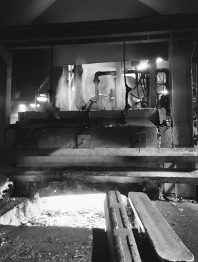 Molten aluminum furnace shot at Shawnee Specialties