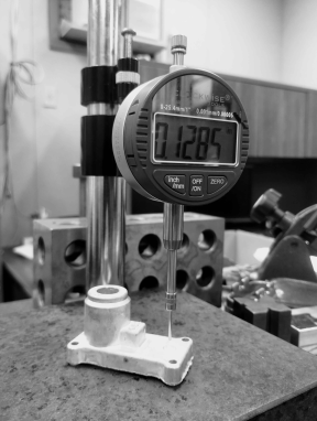 Measuring surface finish at Shawnee Specialties