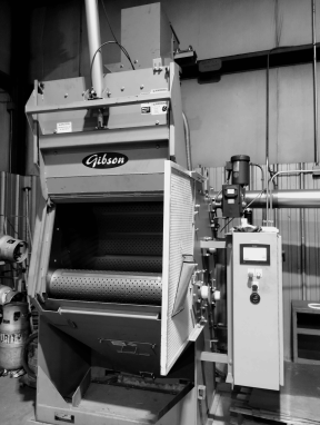 Shot blasting process at Shawnee Specialties